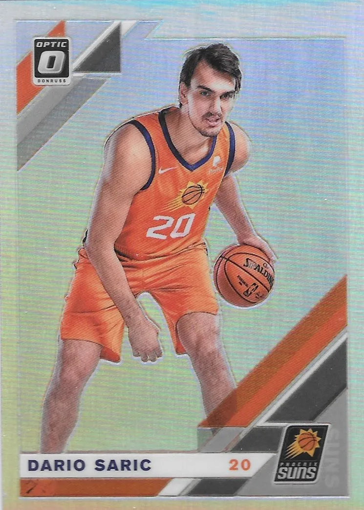 Dario Saric, Silver Prizm, 2019-20 Panini Optic Basketball