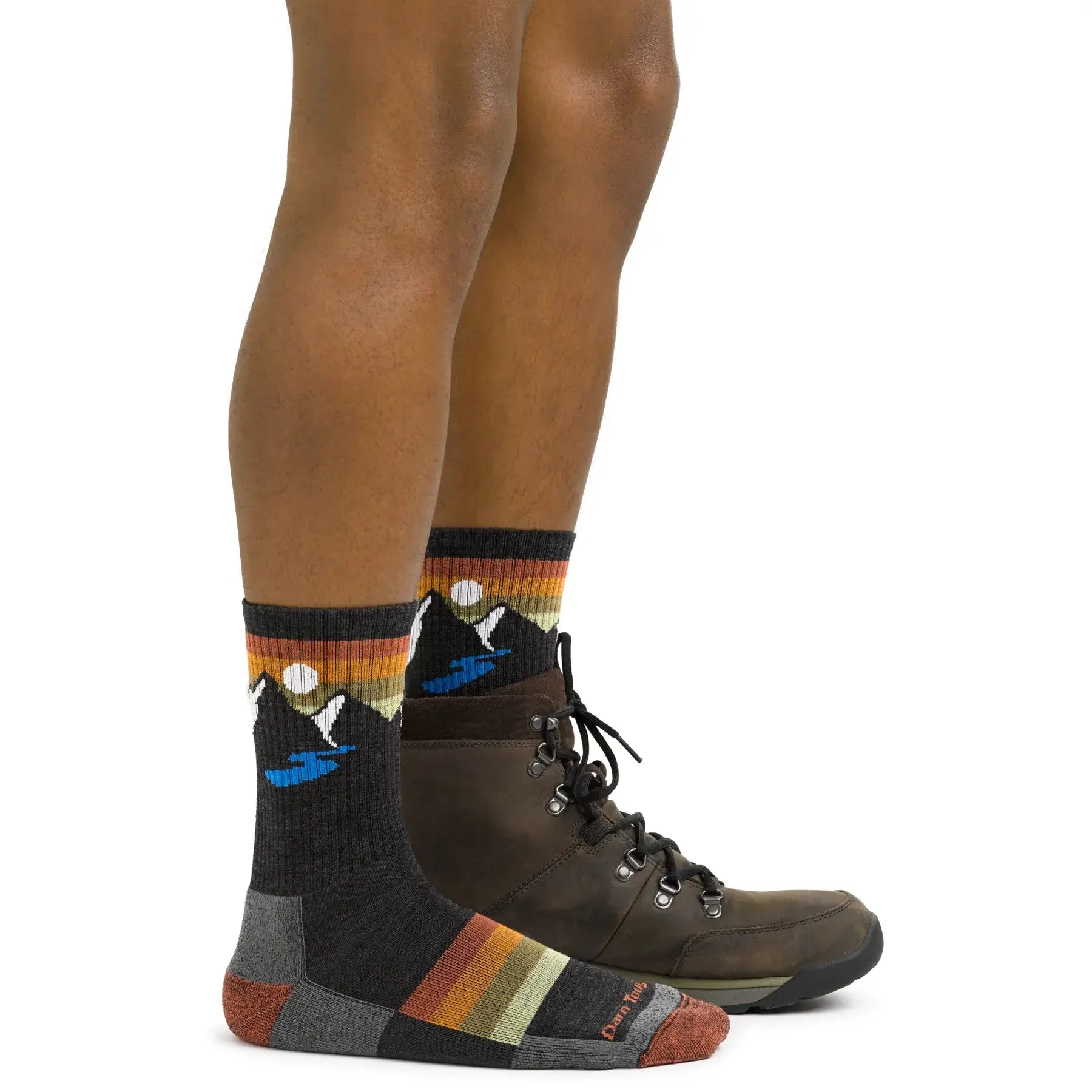 Darn Tough 1997 Men's Sunset Ridge Micro Crew Lightweight Hiking Sock - Charcoal