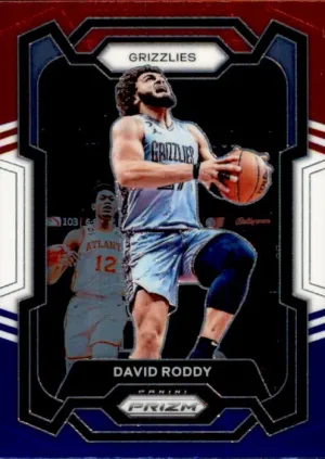 David Roddy, Red White Blue Prizm, 2023-24 Panini Prizm Basketball NBA