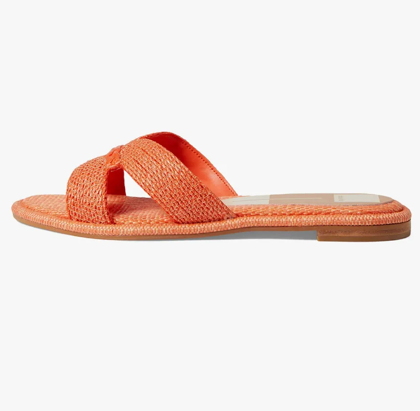 Dolce Vita Atomic Slide Orange Raffia