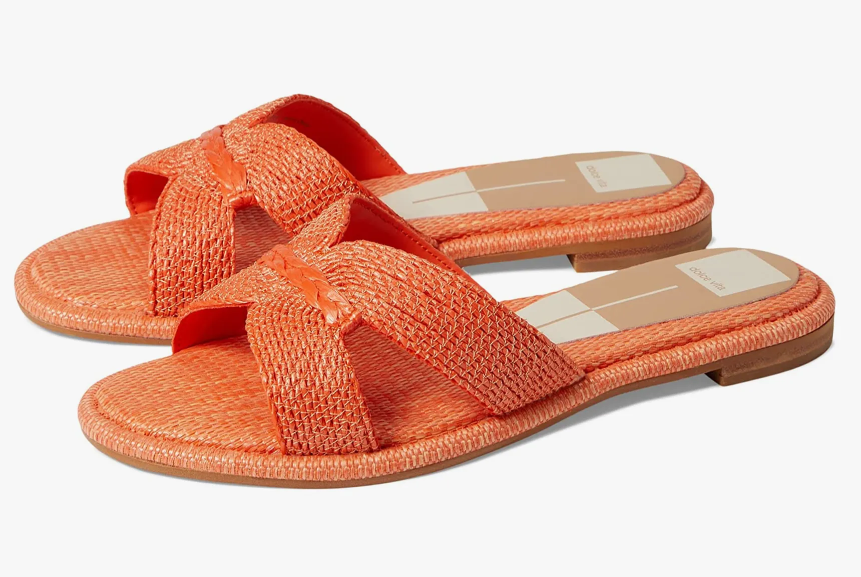 Dolce Vita Atomic Slide Orange Raffia