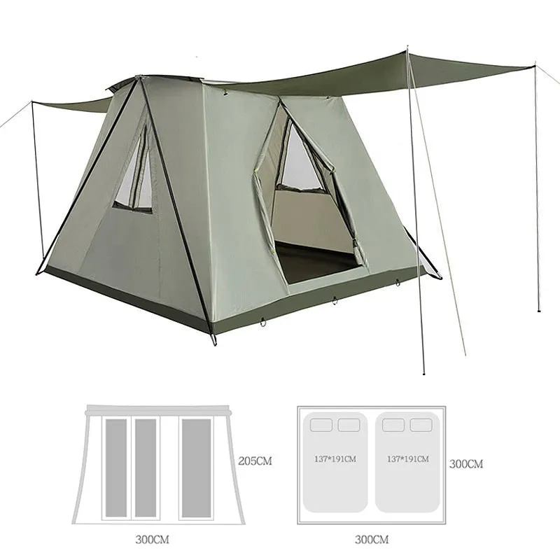 Double Pole Support Pop-up Tent