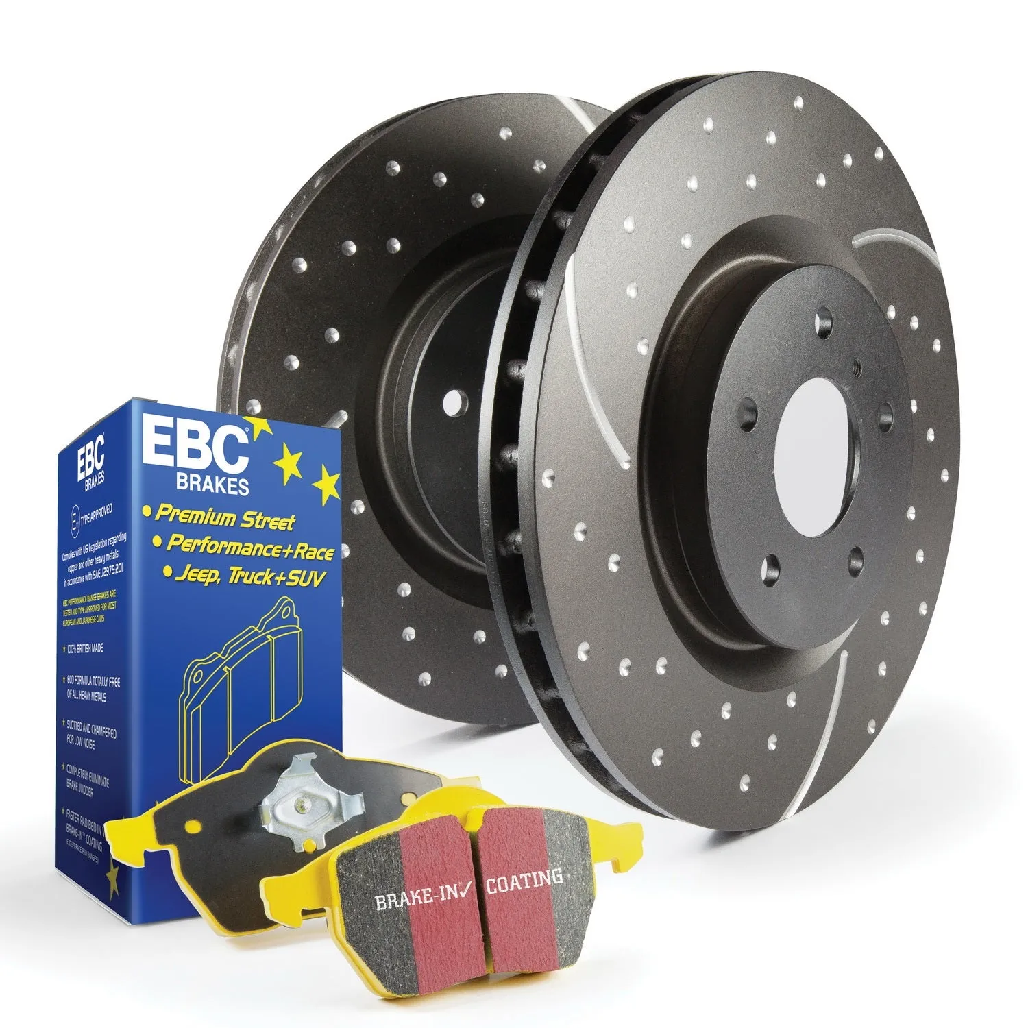 EBC Brakes S5KF1084 S5 Kits Yellowstuff And GD Rotors