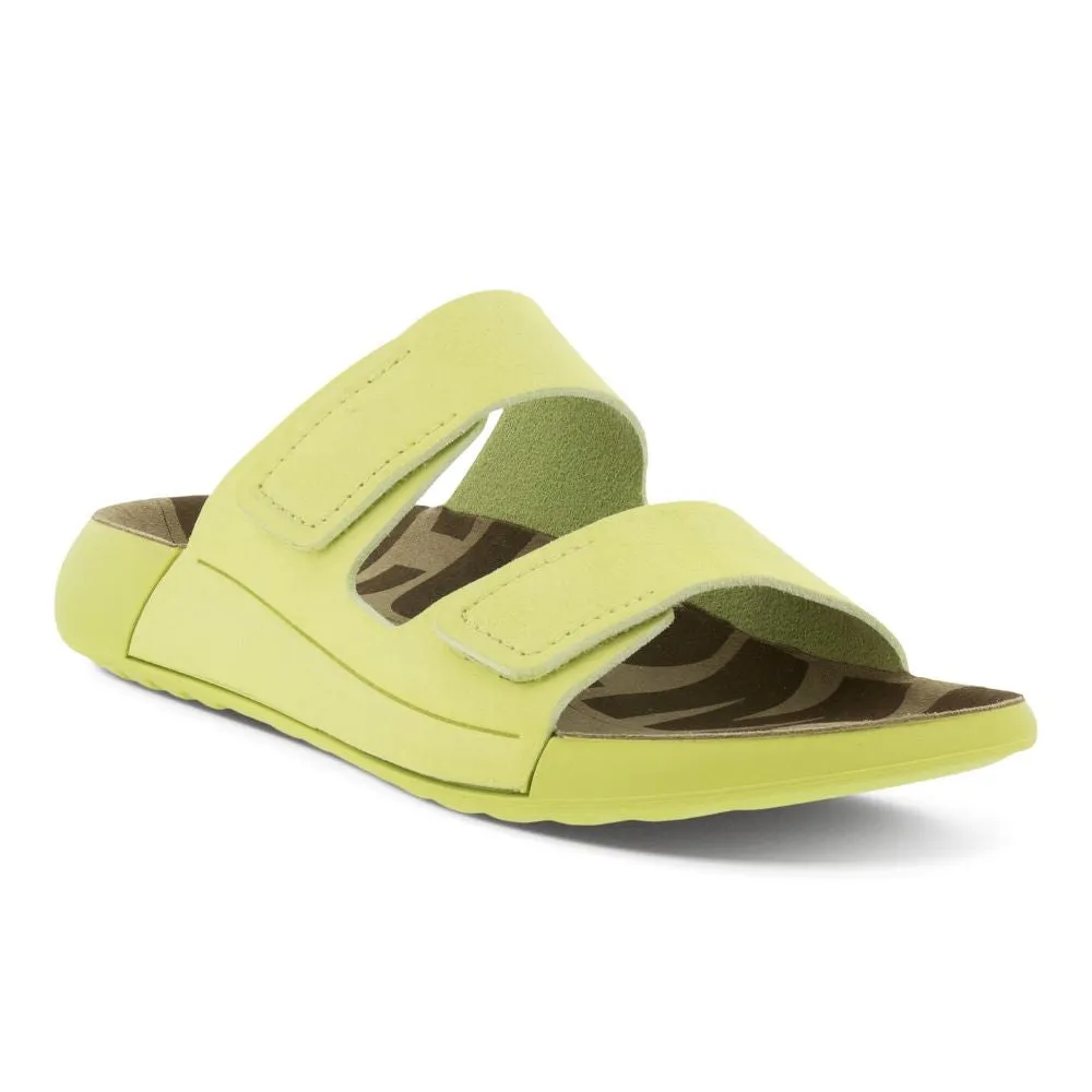 'Ecco' Women's 2nd Cozmo Two Band Slide - Sunny Lime