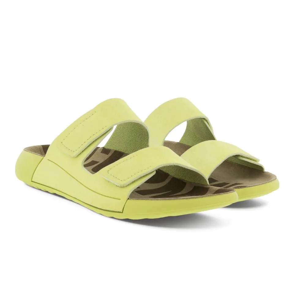 'Ecco' Women's 2nd Cozmo Two Band Slide - Sunny Lime