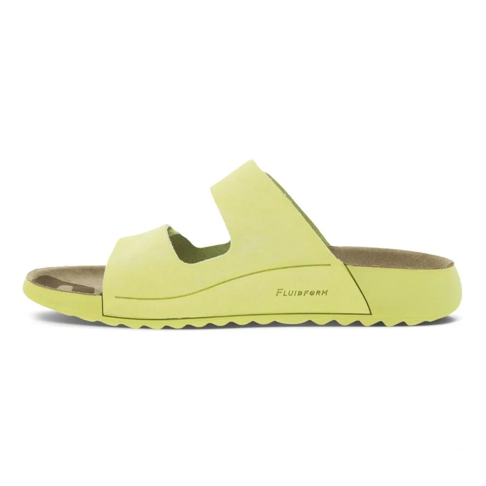 'Ecco' Women's 2nd Cozmo Two Band Slide - Sunny Lime