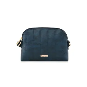 Fastrack Quilted Navy Blue Sling Bag For Women