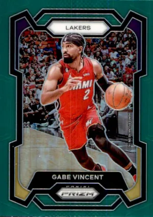 Gabe Vincent, Green Prizm, 2023-24 Panini Prizm Basketball NBA