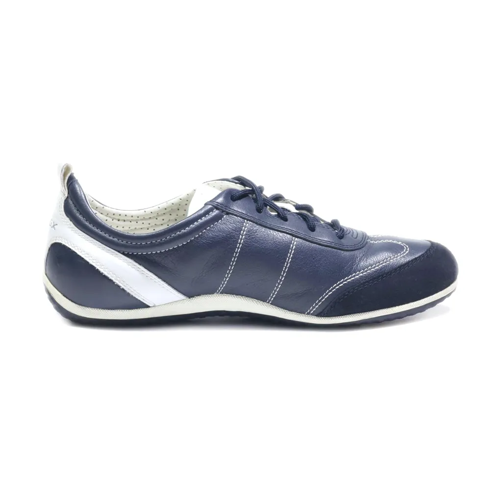 Geox Low-Top Sneakers Leather Blue Colour For Women