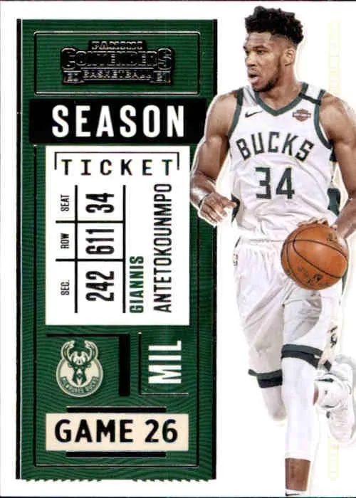 Giannis Antetokounmpo, 2020-21 Panini Contenders Basketball NBA