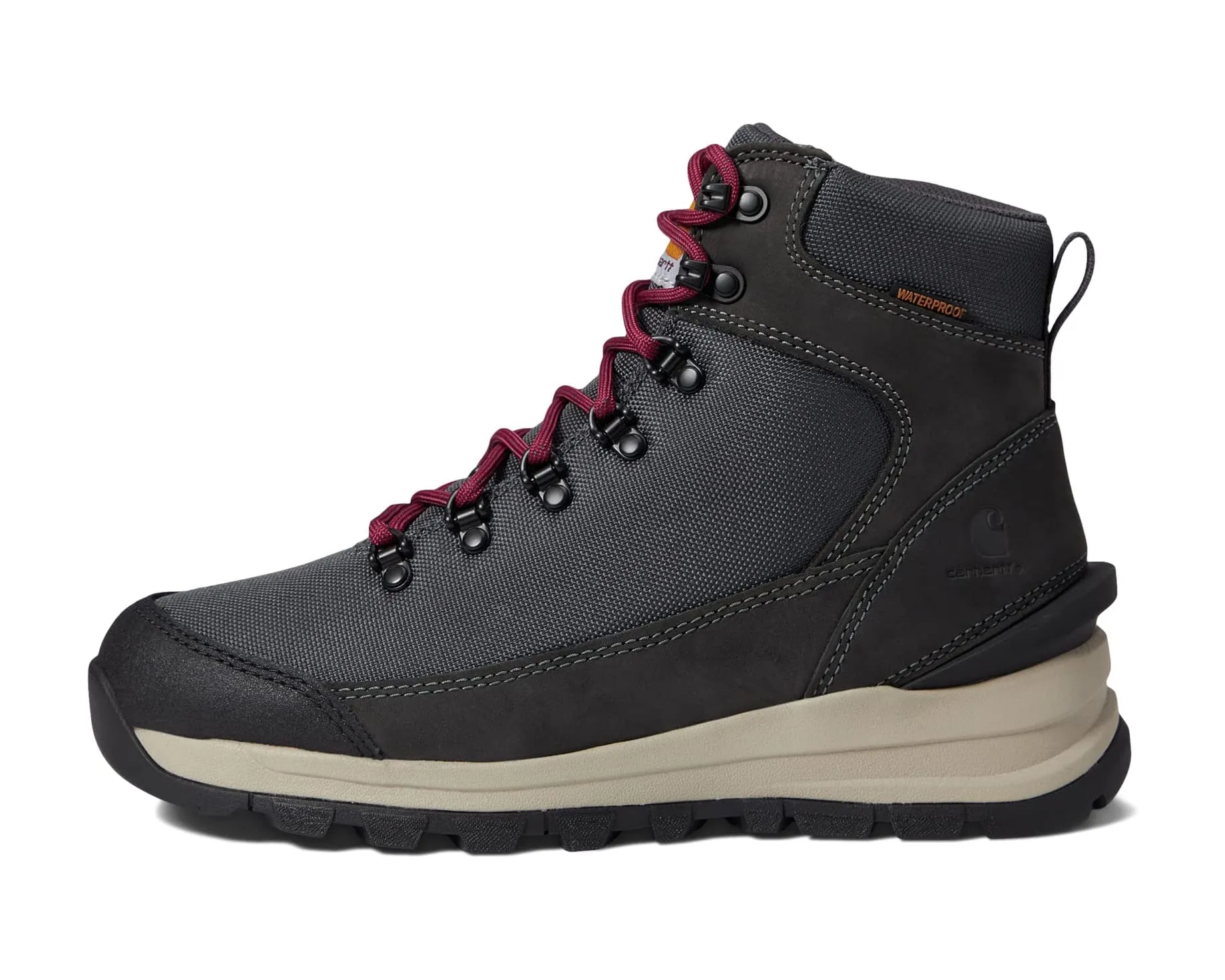 Gilmore Waterproof 6" Soft Toe Hiker Carhartt Boots, Gray