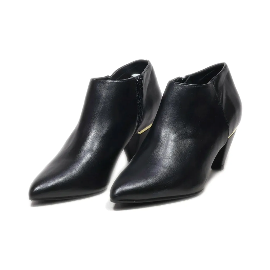 Graceland Sock Boots Leather Black Colour For Women