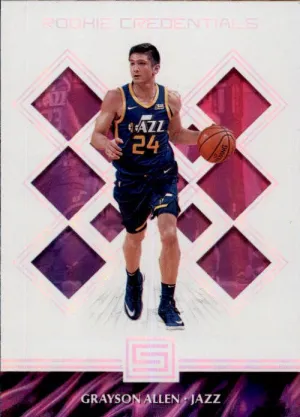 Grayson Allen, Rookie Credentials, 2018-19 Panini Status Basketball NBA