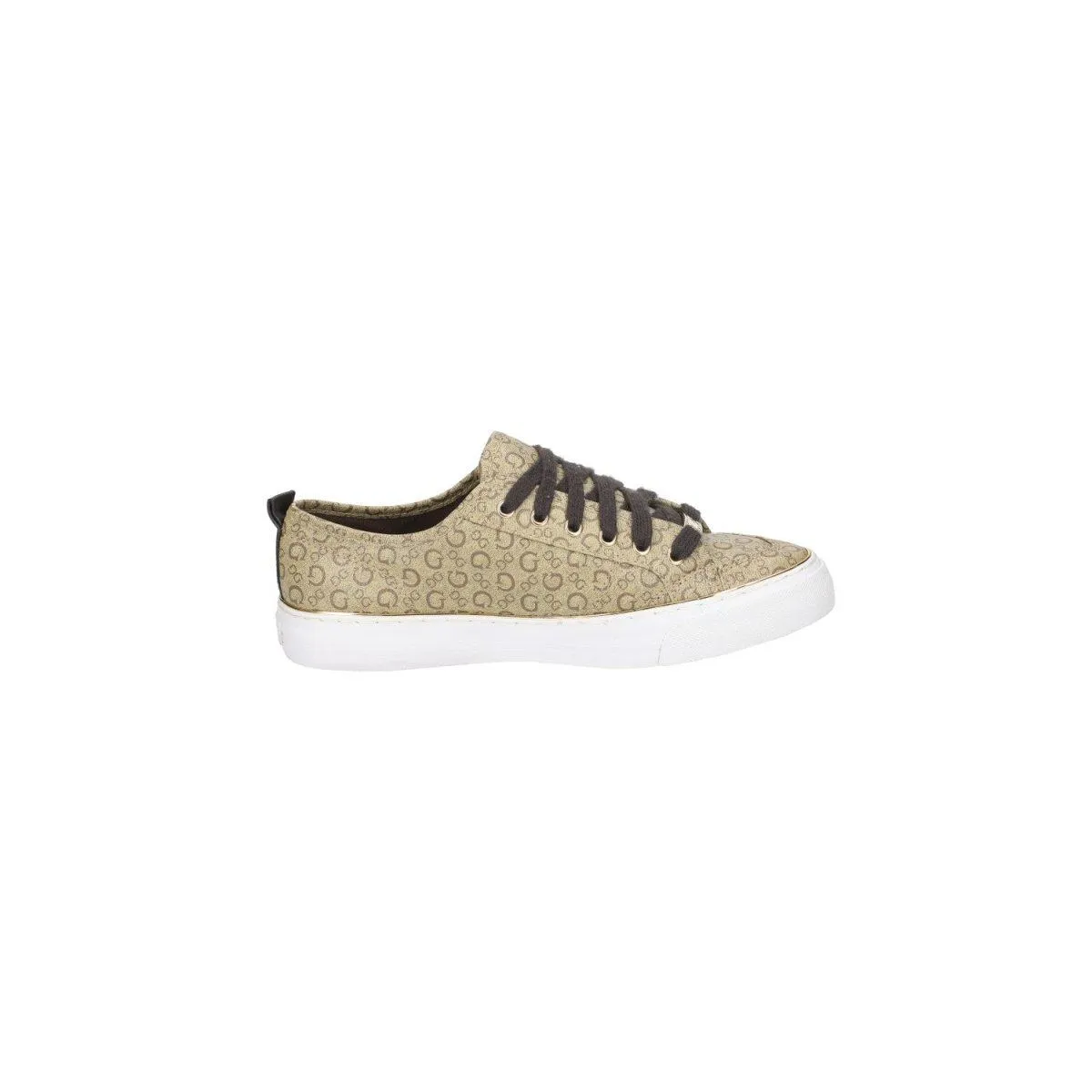 Guess Signature Kirkwel Low-Top Sneakers Fabric Brown Colour For Women