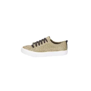 Guess Signature Kirkwel Low-Top Sneakers Fabric Brown Colour For Women