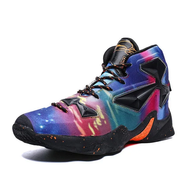 High Top Colorful Men Basketball Sports Casual Shoes