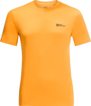 Jack Wolfskin Men&#x27;s Hiking Short Sleeve T-Shirt Orange Pop | Buy Jack Wolfskin Men&#x27;s Hiking Short Sleeve T-Shirt Orange Pop here | Outnorth