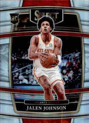 Jalen Johnson, RC, Concourse Silver Prizm, 2021-22 Panini Select Basketball NBA