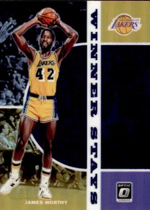 James Worthy, Winner Stays Prizm, 2019-20 Panini Donruss Optic Basketball NBA