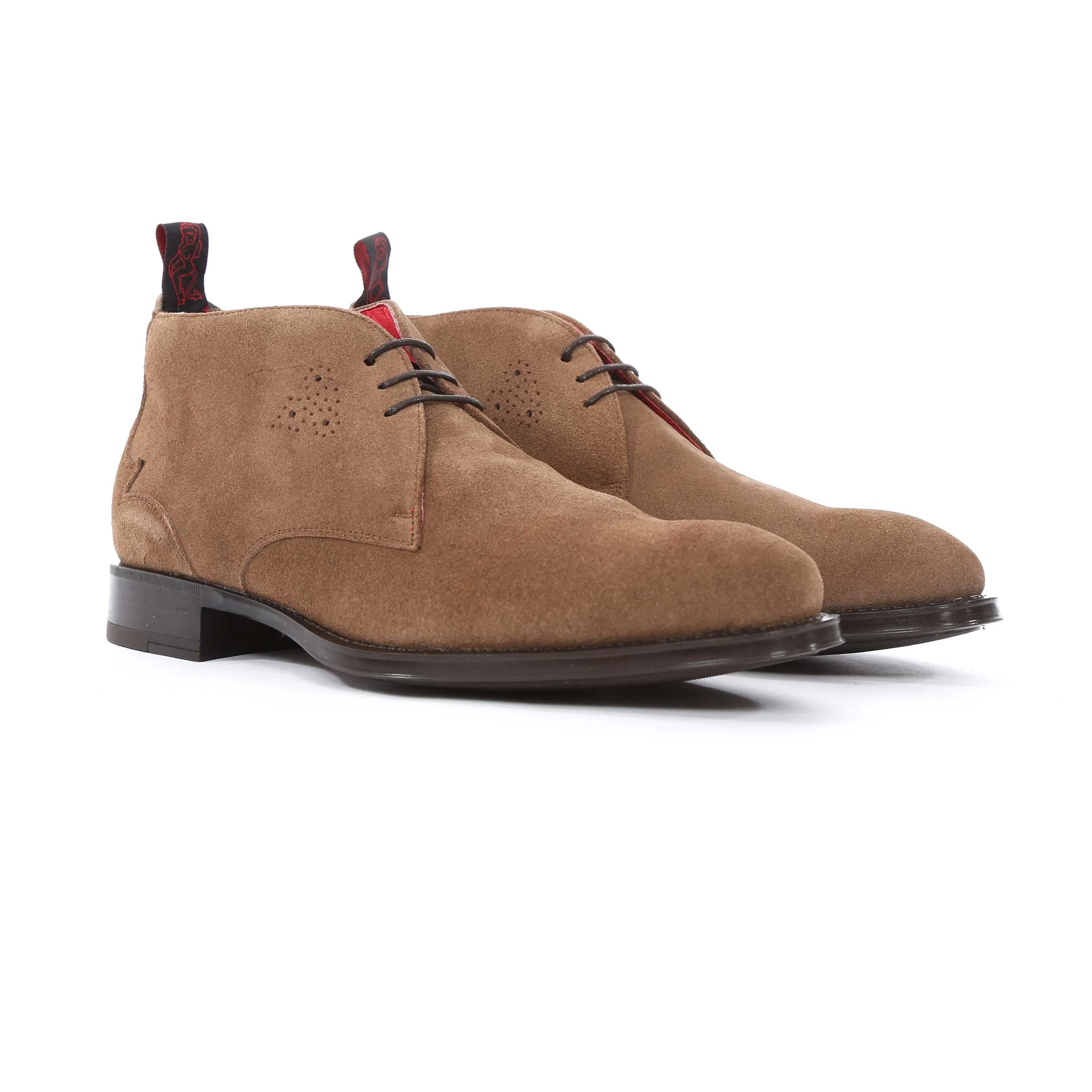 Jeffery West Nico Chukka Boot in Chocolate Suede