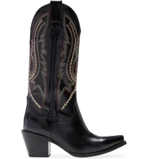 Jeffrey Campbell Rancher Western Boots in Black