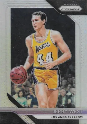 Jerry West, Silver Refractor, 2018-19 Panini Prizm Basketball NBA