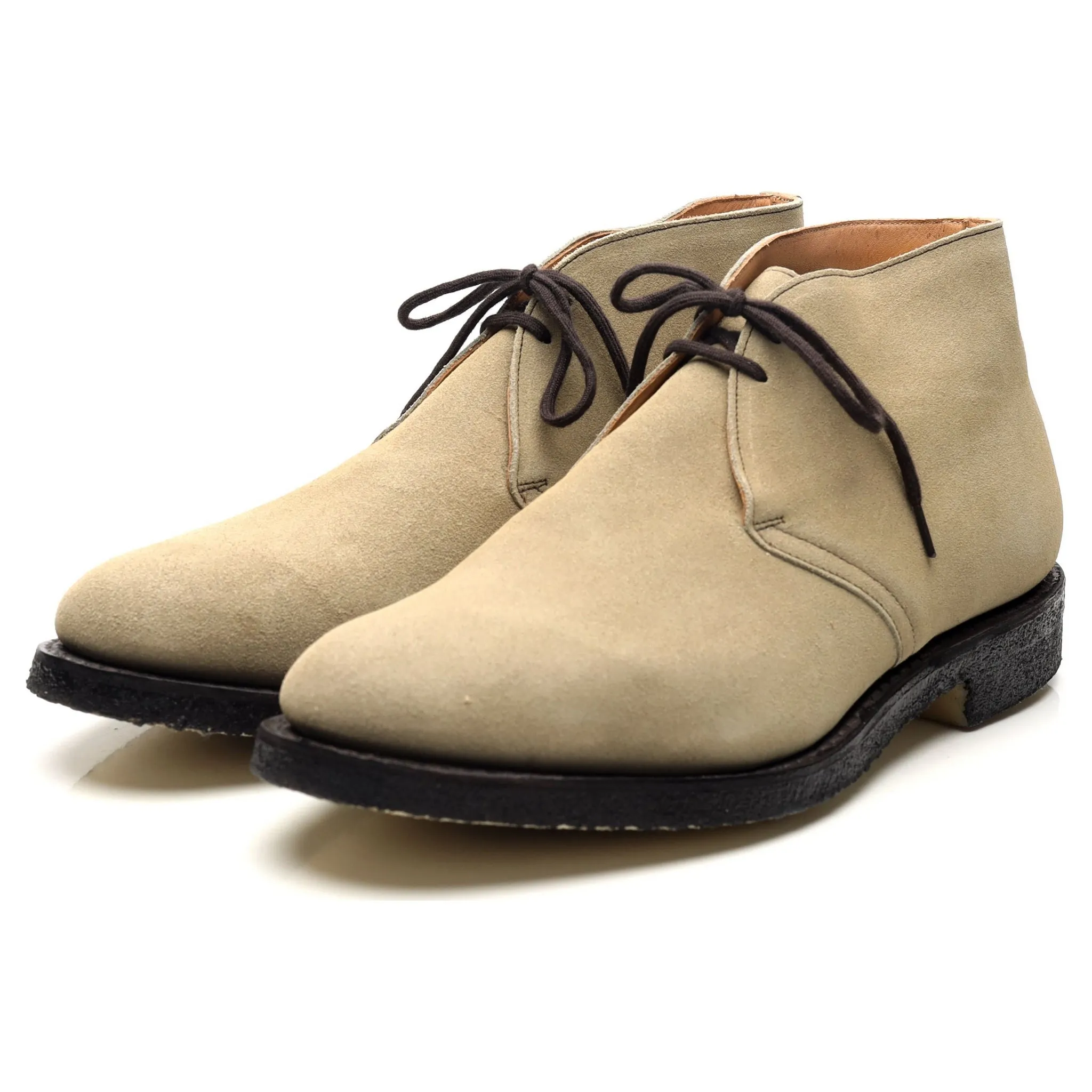 'Jockey' Beige Suede Chukka Boots UK 8.5 G