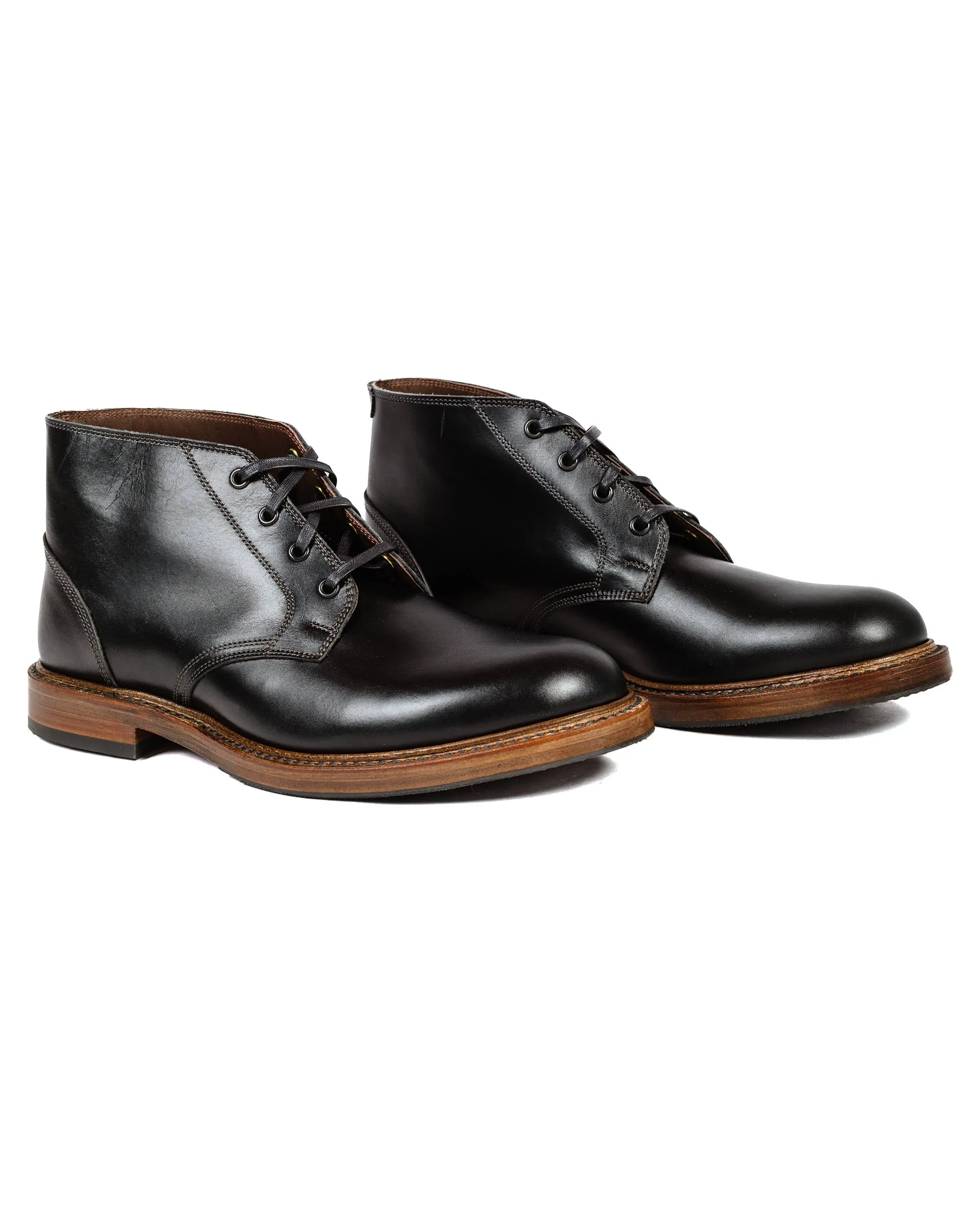 John Lofgren Bootmaker The Steadfast Chukka Boots French Calfskin Black