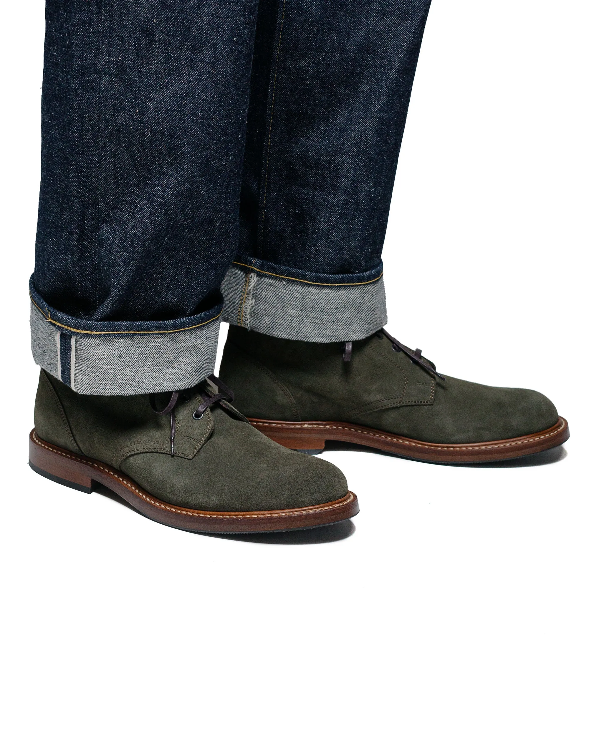 John Lofgren Bootmaker The Steadfast Chukka Boots Japanese Suede Olive