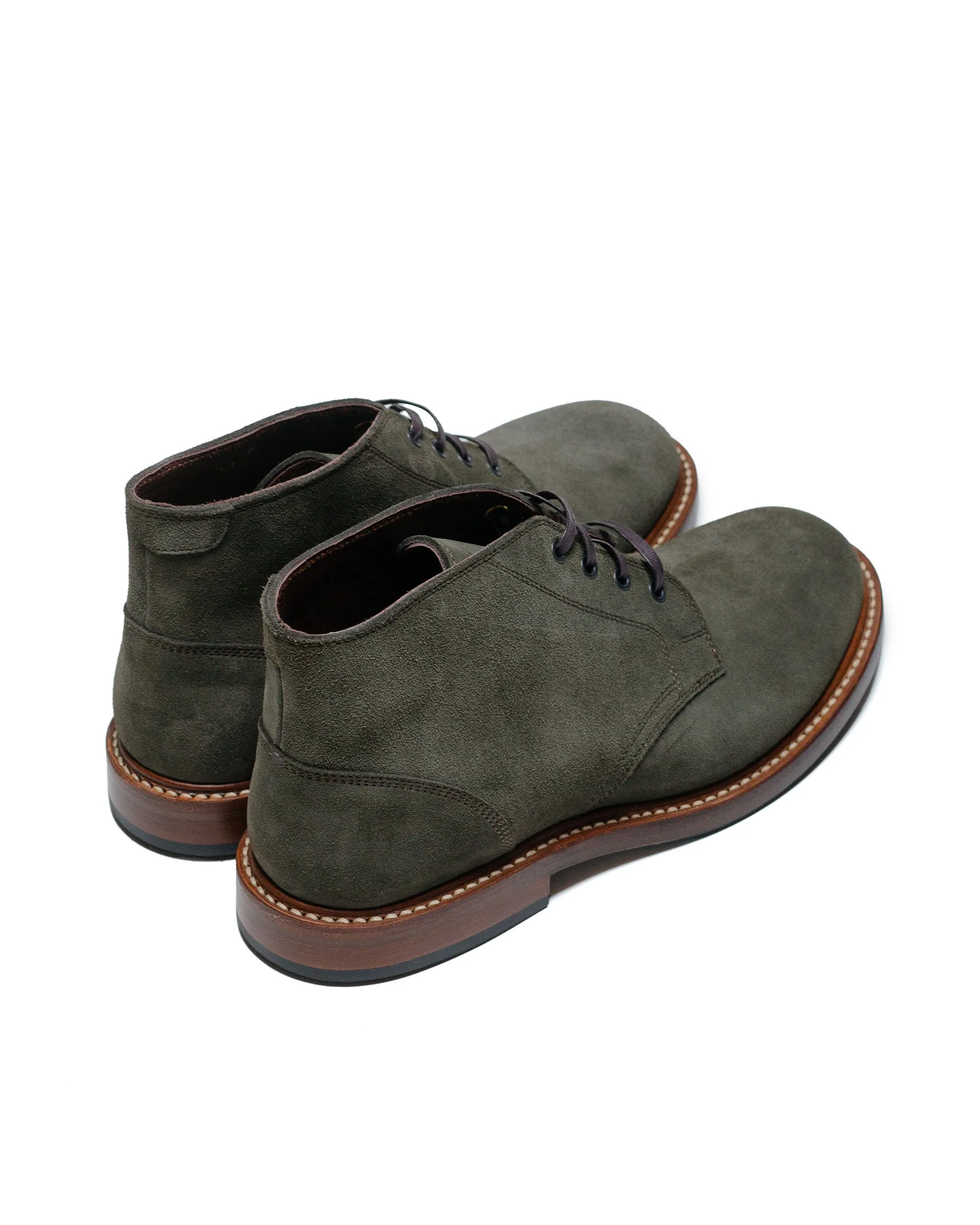 John Lofgren Bootmaker The Steadfast Chukka Boots Japanese Suede Olive