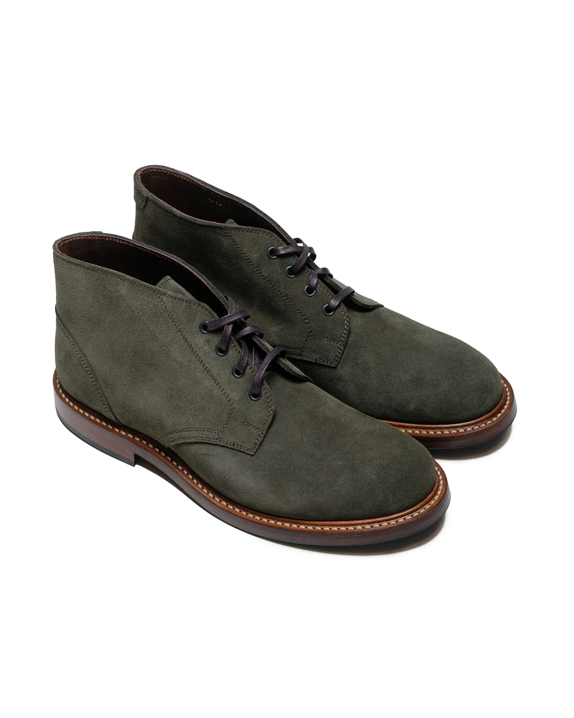 John Lofgren Bootmaker The Steadfast Chukka Boots Japanese Suede Olive