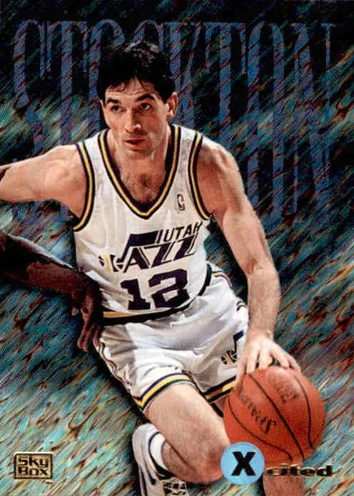 John Stockton, Xcited, 1995 Skybox Emotion Basketball NBA