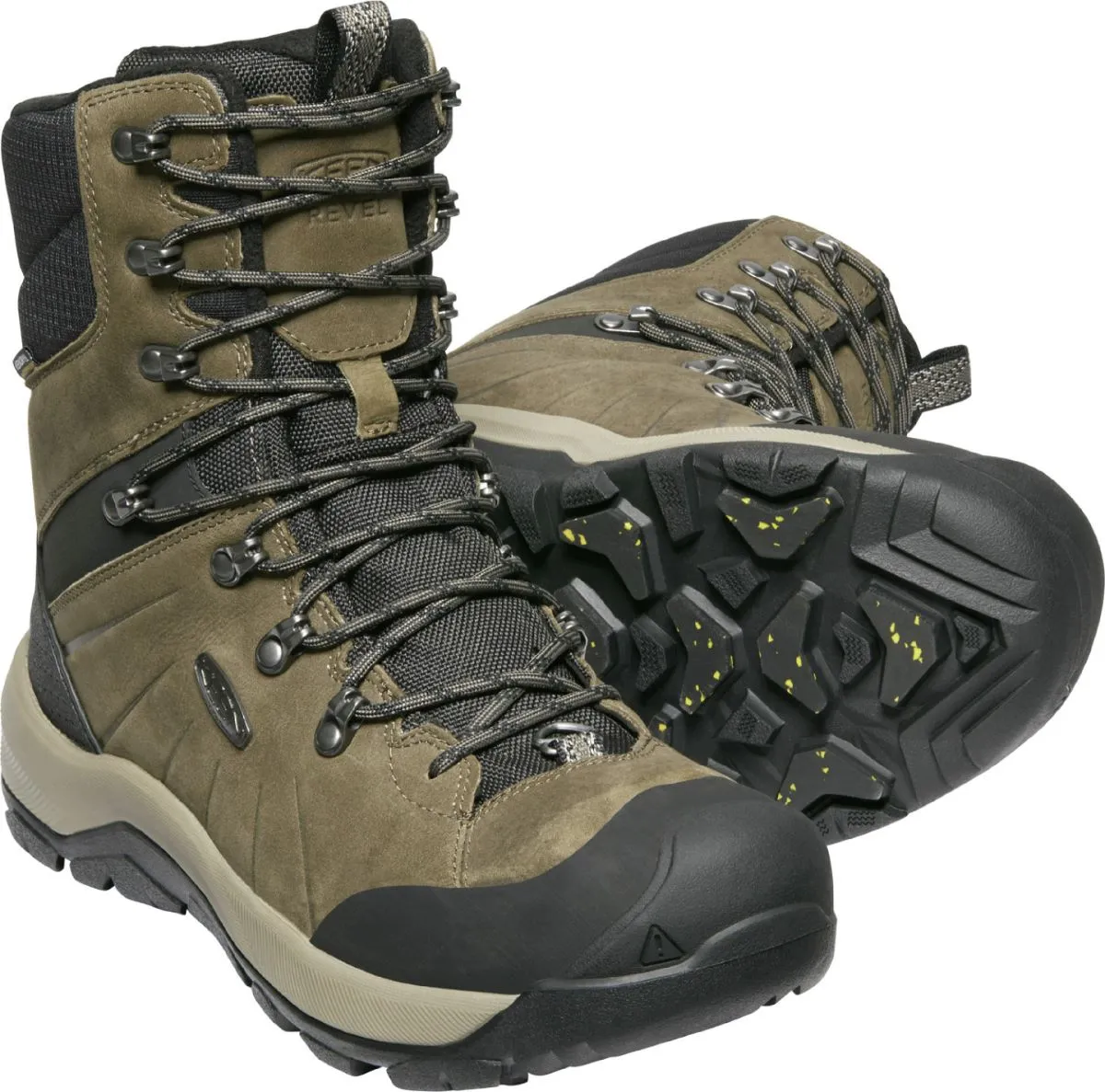 'Keen Outdoor' Men's Revel IV High Polar WP Boot - Canteen / Black