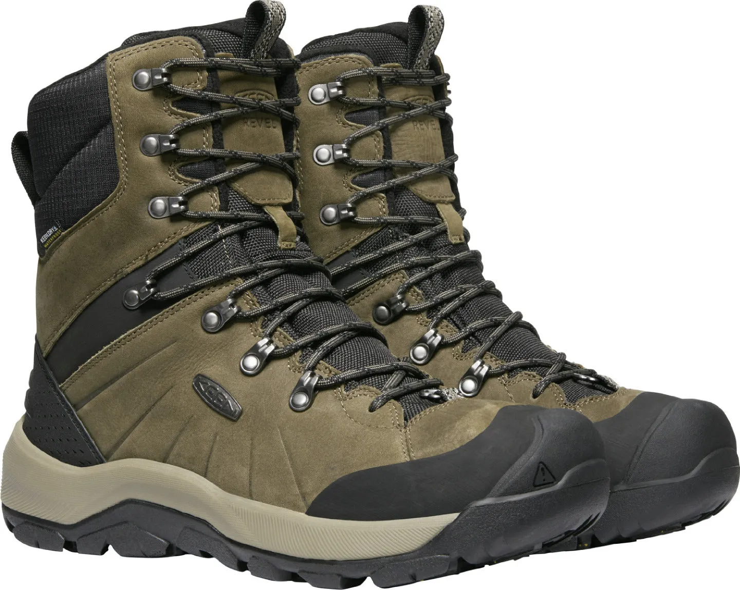 'Keen Outdoor' Men's Revel IV High Polar WP Boot - Canteen / Black