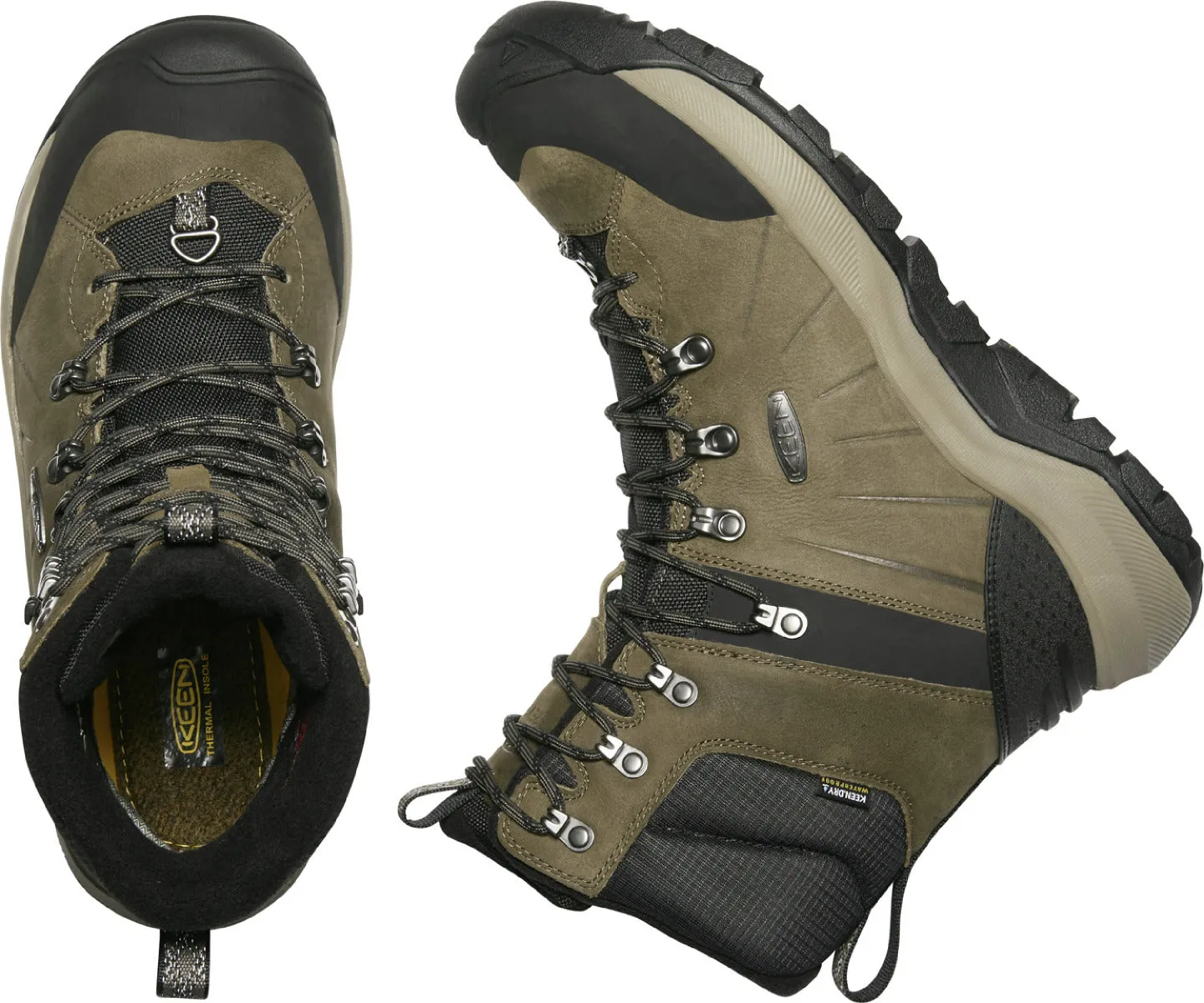 'Keen Outdoor' Men's Revel IV High Polar WP Boot - Canteen / Black