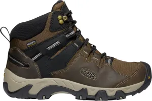 'Keen Outdoor' Men's Steens WP Leather Mid Hiker - Canteen / Black