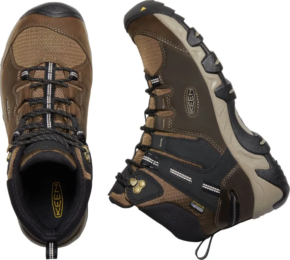 'Keen Outdoor' Men's Steens WP Leather Mid Hiker - Canteen / Black