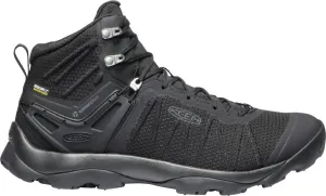 'Keen Outdoor' Men's Venture WP Leather Mid Hiker - Black / Black