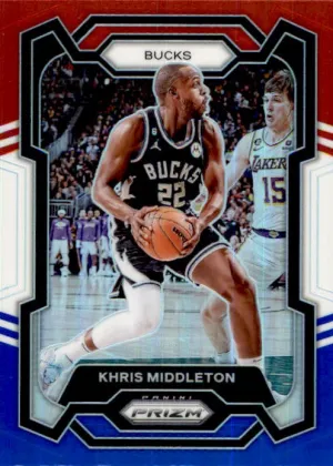 Khris Middleton, Red White Blue Prizm, 2023-24 Panini Prizm Basketball NBA