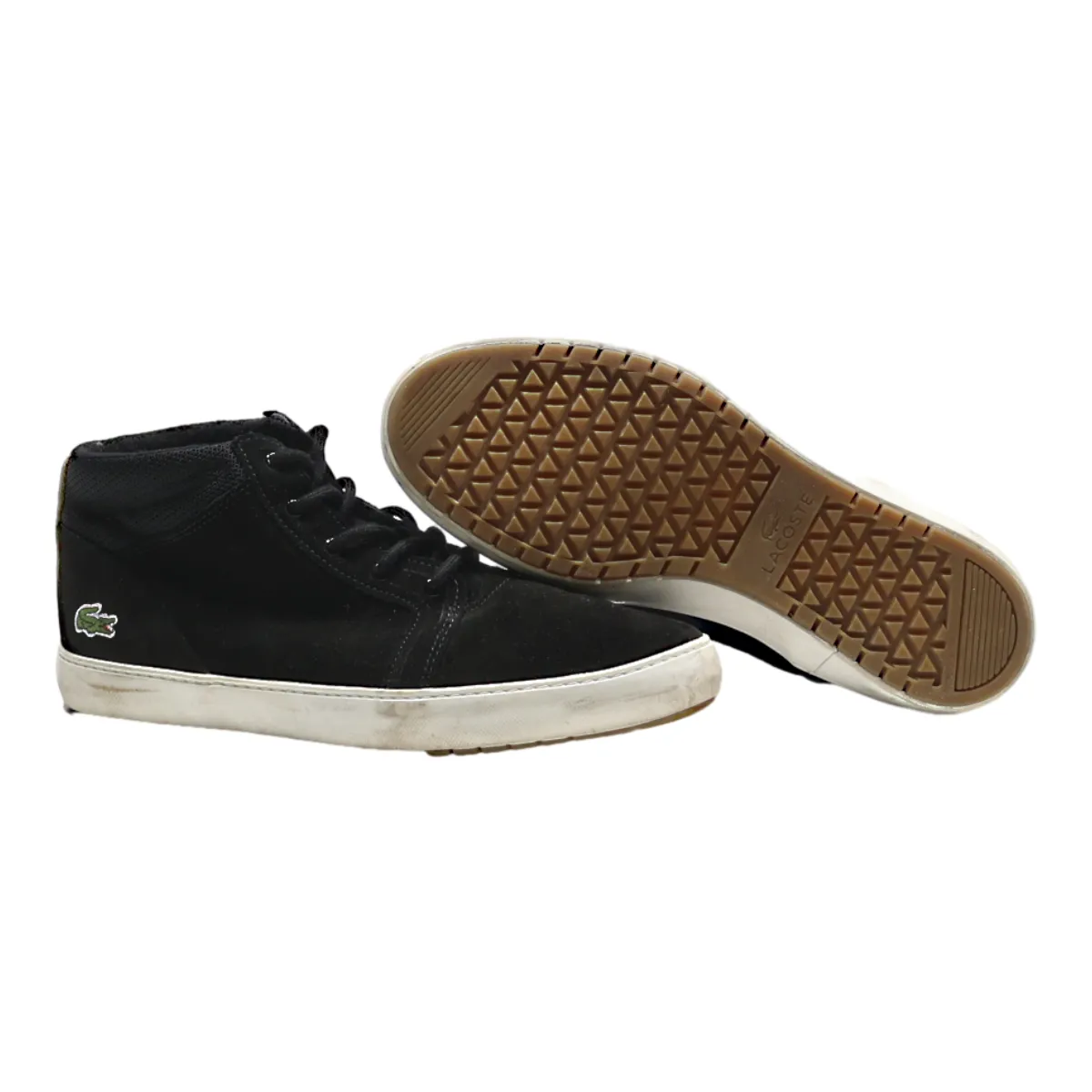 LACOSTE Chukka Boots Black Suede Womens UK 6.5