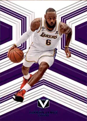 Lebron James, Vertex Teal Foil Parallel, 2022-23 Panini Chronicles Basketball NBA