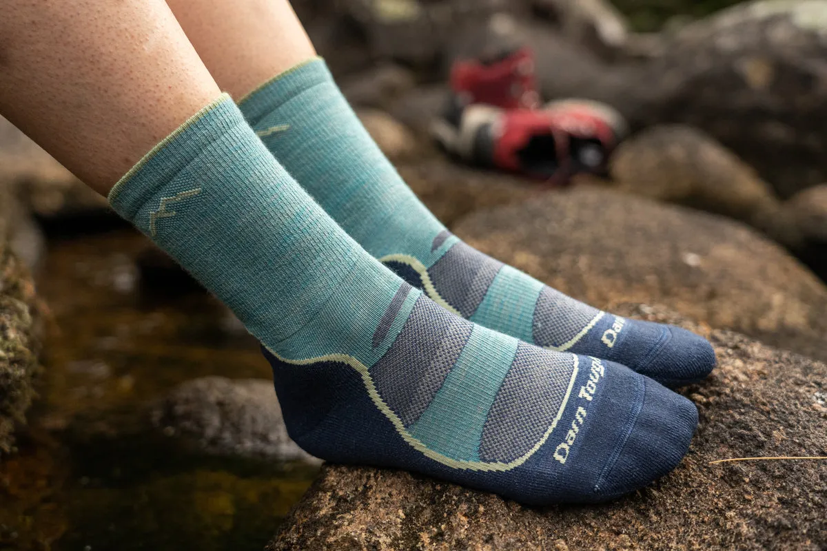 Light Hiker Micro Crew Hiking Sock - Aqua