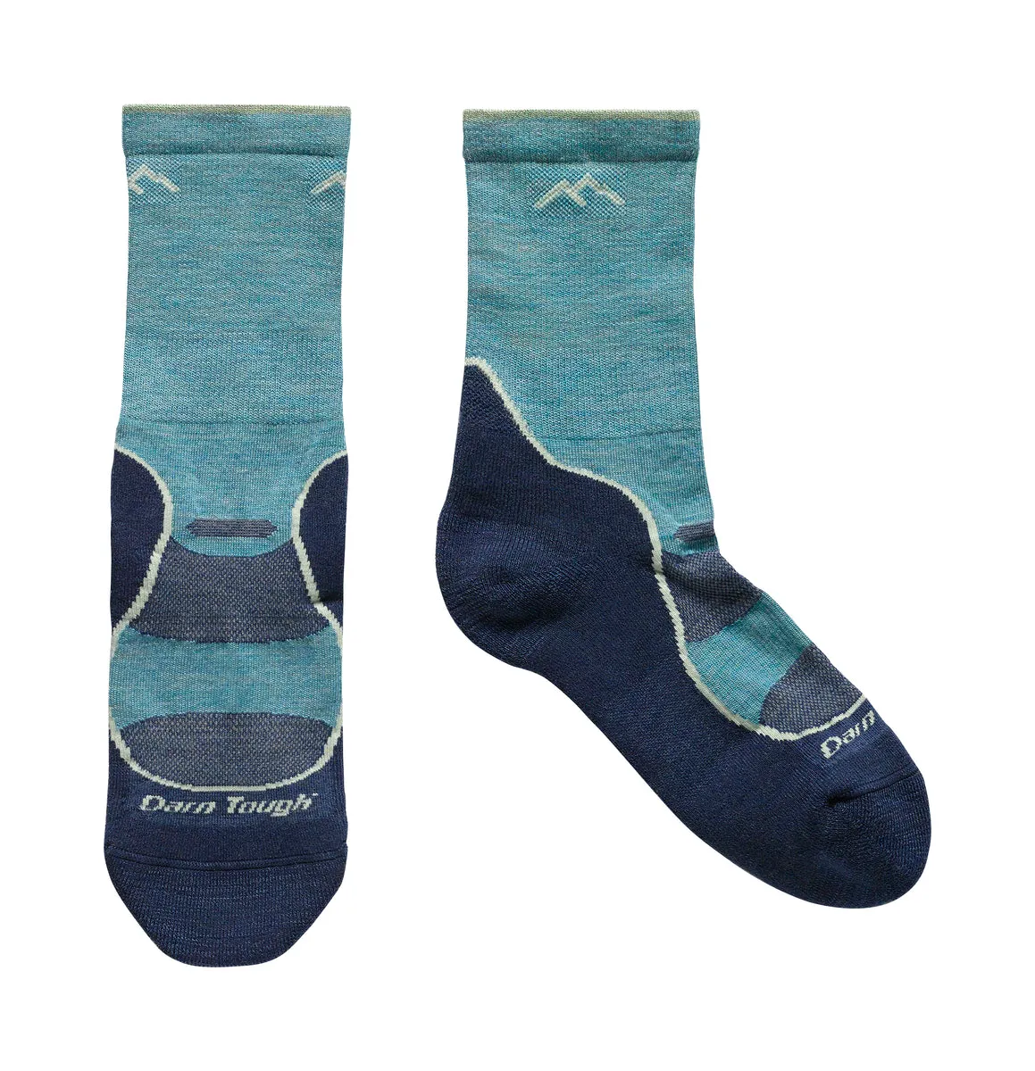 Light Hiker Micro Crew Hiking Sock - Aqua