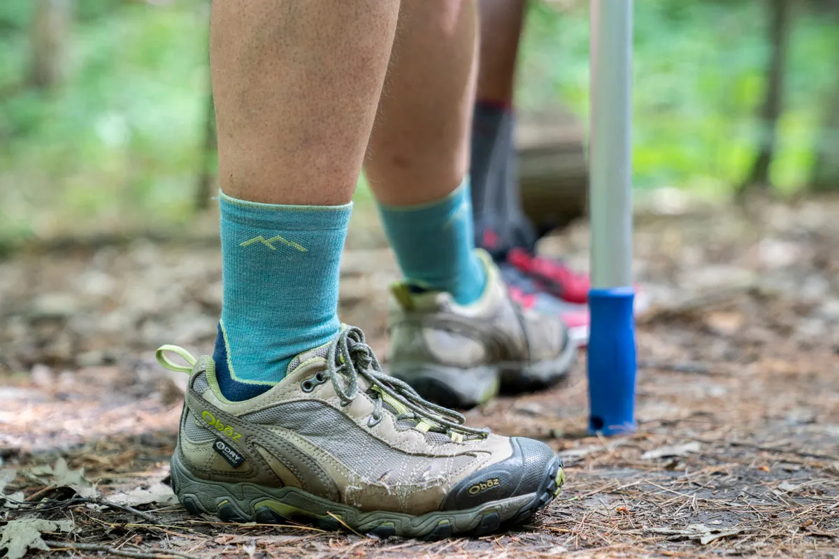 Light Hiker Micro Crew Hiking Sock - Aqua