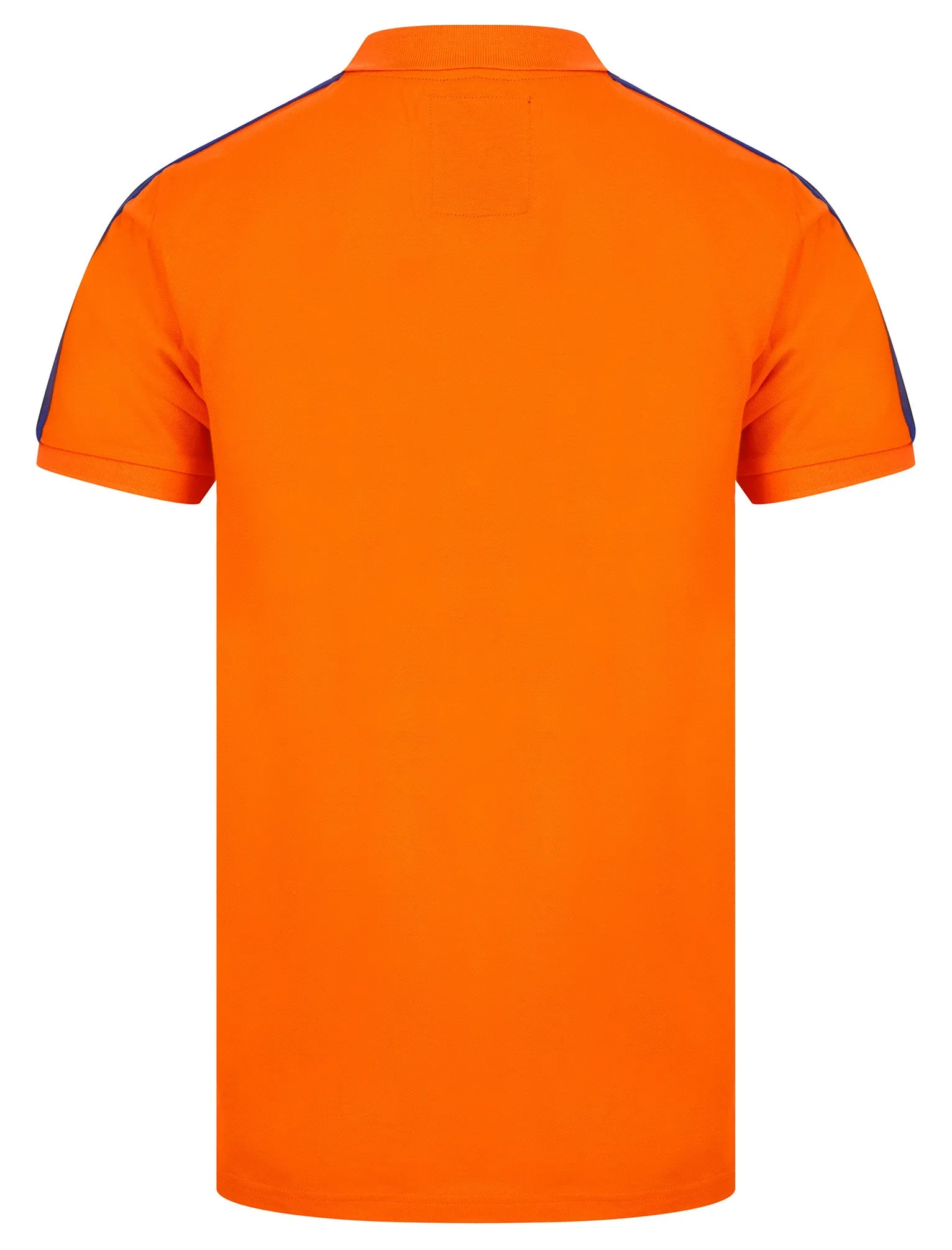 Linton Cotton Pique Polo Shirt in Golden Poppy Orange - Tokyo Laundry