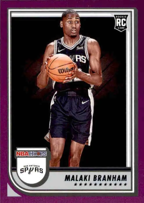 Malaki Branham, RC, Purple Parallel, 2022-23 Panini Hoops Basketball NBA