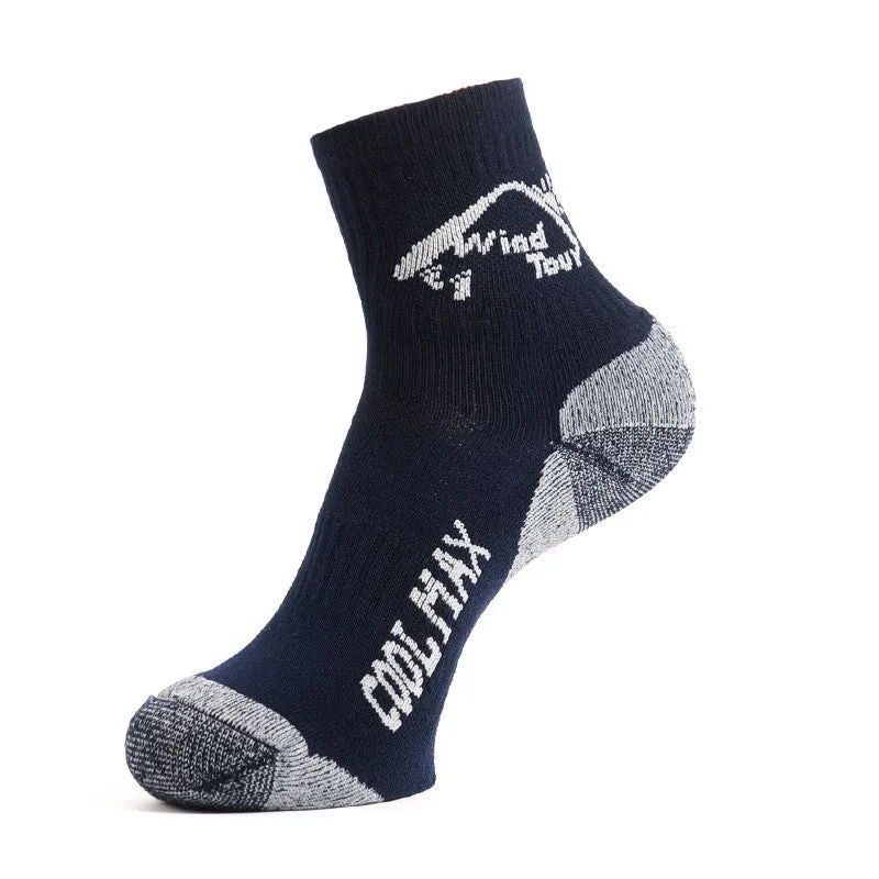 Men's And Women's Hiking And Running Sweat-absorbing Basketball Socks