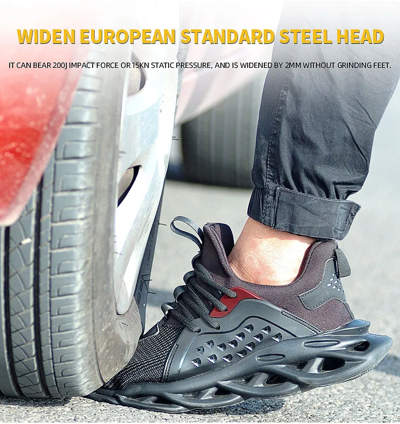 Men's Casual  Steel Toe Work Safety Shoes