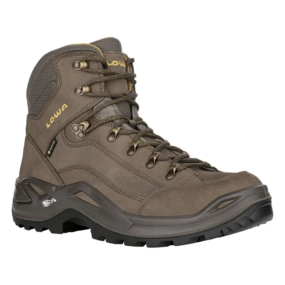 Men's Lowa Renegade GTX Mid Color: Olive/Mustard