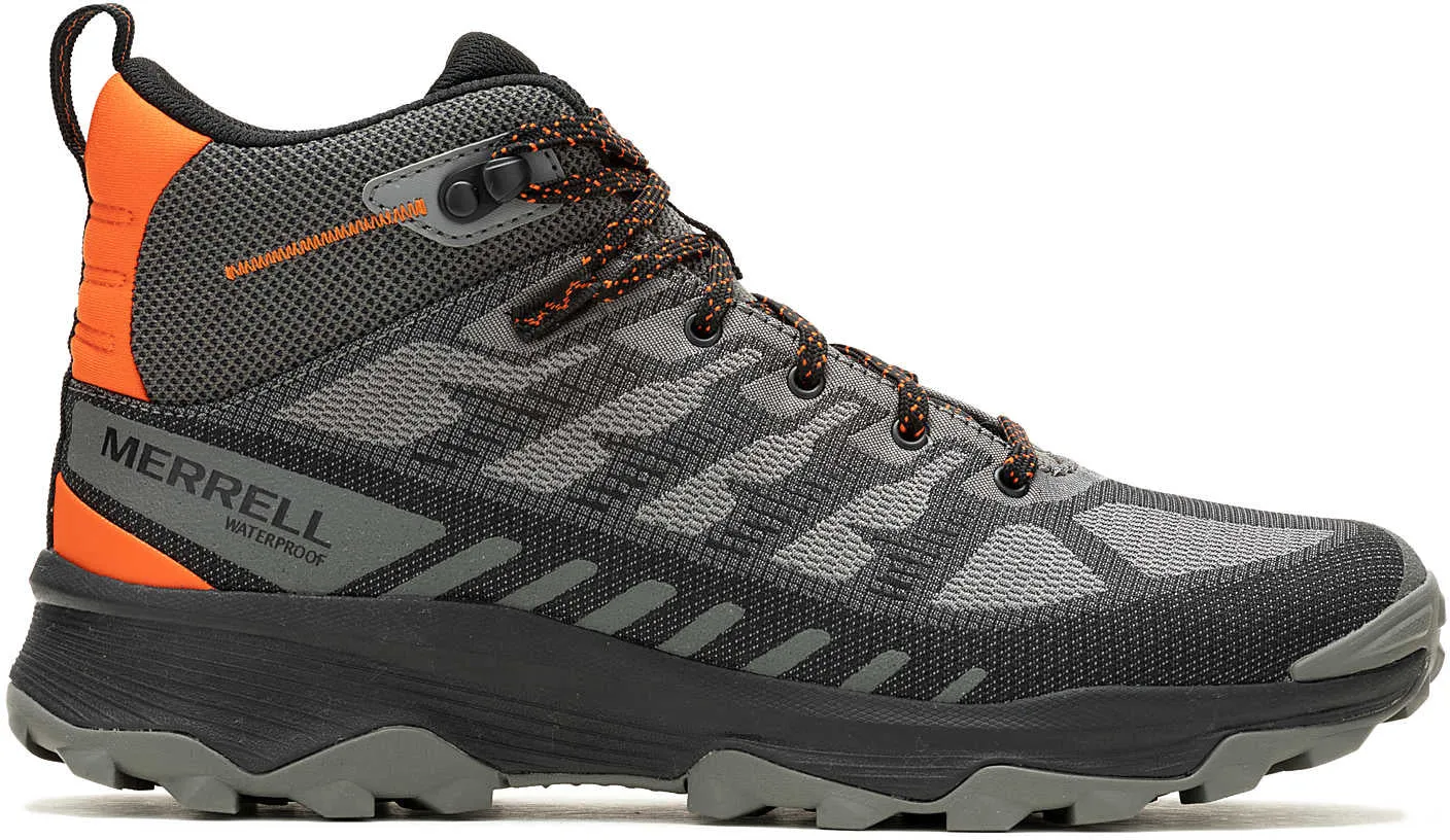 Merrell Speed Eco Mid Waterproof Mens Walking Boots - Grey